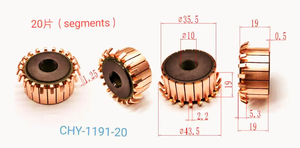 Cần thiết điện rotor Máy ép trái cây Máy xay sinh tố với <span class=keywords><strong>Carbon</strong></span> bàn chải stators cho cắt và chuyển mạch phụ kiện động cơ - Product Image 2