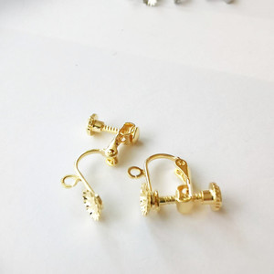 Pince à oreille suspendue réglable pour femmes, convertisseurs à ressort de perceuse, boucles d'oreilles à clipser à vis arrière, pas de goujon à la mode - Product Image 1