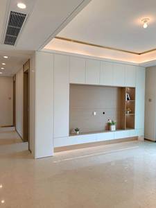 ตู้วางทีวีไม้เมลามีนลายไม้ ดีไซน์ทันสมัย สำหรับห้องนั่งเล่นสไตล์โมเดิร์นหรูหรา รุ่น Aimsp Villa Home Design - Product Image 4