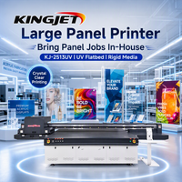 Imprimante UV à plat à moteur linéaire Maglev Kingjet, imprimante UV grand format avec réglage automatique de la hauteur pour le plastique