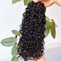 Extensions de cheveux humains au crochet Invisible Miracle Knots, mèches bouclées style bohème pour tressage