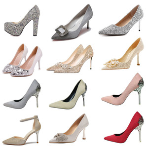 OEM/ODM Customized French Romantic Bridal Wedding Ladies High Heels White New Spring Temperament <b>Sandals</b> - Product Image 3