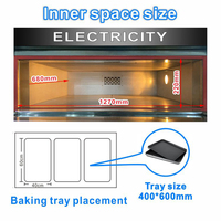 Four à sole électrique et à gaz commercial, 3 niveaux, 9 plateaux, en acier inoxydable de haute qualité, pour la cuisson du pain, du maïs, des snacks et des aliments en usine