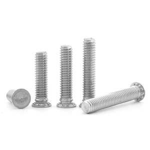 10 pièces/sac, goujons auto-serrants à tête plate en acier inoxydable 304 de qualité A2-70, rivets M2.5-M8, attaches à pression, modèle 304-FHS - Product Image 4