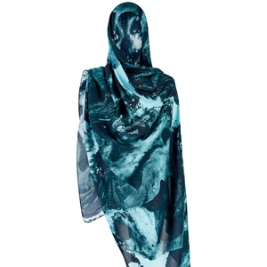 Le plus récent foulard Hijab imprimé modal respirant Tudung en fibre de bambou pour les femmes musulmanes châle traditionnel pour le printemps et l'été - Product Image 4