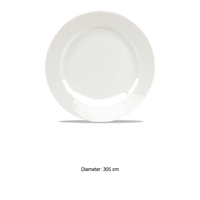 Assiette plate blanche Isla 30,5 cm Churchill Super Vitrifiée Whisif111