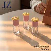 Décoration florale Jinze RTS pour tube de gloss à lèvres, emballage cosmétique en stock