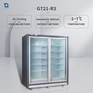 Congelador Vertical Económico para Bebidas, Exhibidor Refrigerador con Puerta de Vidrio para Tiendas y Exhibición de Alimentos - Product Image 3