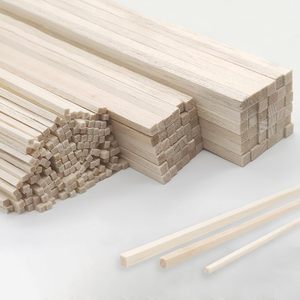 Bâtonnets en <span class=keywords><strong>bois</strong></span> <span class=keywords><strong>de</strong></span> balsa écologiques HJG Shandong, 22 pièces, 12 pouces, mélange <span class=keywords><strong>de</strong></span> <span class=keywords><strong>bandes</strong></span> carrées <span class=keywords><strong>de</strong></span> 1/8, 3/16, 1/4 pouce pour modèles et projets <span class=keywords><strong>de</strong></span> bricolage - Product Image 1