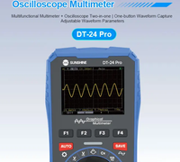 SUNSHINE DT-24 Pro 2in1 Oscilloscope Multimètre Numérique 4000-Code Fonction Tension Résistance Capacité Outil de Test
