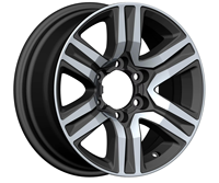 Jantes de voiture pour passagers Flrocky 17 pouces PCD 6*139.7 ET25 mm pour Toyota