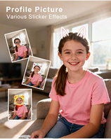 1080P HD double objectif enfants appareil photo numérique Selfie impression instantanée avec carte de mise à niveau 64G pour les tout-petits adolescents et enfants