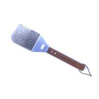 Ensemble d'outils de barbecue multifonction 4-en-1 en acier inoxydable avec spatule et couteau, modèle EMI-17T Chine
