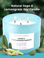 Personnalisez votre marque Bougies parfumées à 3 mèches de haute qualité Bougies de luxe à 3 mèches en verre de soja de 15.8oz en vrac parfumées