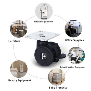 <span class=keywords><strong>Ruedas</strong></span> Dobles de 2 Pulgadas, <span class=keywords><strong>Ruedas</strong></span> Giratorias para Muebles, para Sillas de Oficina, Mesitas de Noche, Armarios de Almacenamiento, Estanterías Móviles - Product Image 6