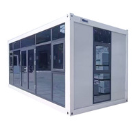 Maison conteneur modulaire portable en acier, démontable, à installation rapide, préfabriquée, 20 pieds, 40 pieds, pour hôtels et bureaux