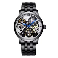 Hochwertige Automatische Mechanische Tourbillon-Uhr für Herren mit Durchbrochenem Design, Vollständigem Edelstahlgehäuse und -Armband, 2026 Neues Geschenk-Armbanduhrmodell