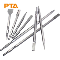 17mm A/F Hex Shank Marteau Électrique Ciseau Bêche Creux Gouge Rainure Large Pointe Plate Ciseau pour Disjoncteur