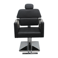 Fauteuils de coiffure de luxe inclinables pour salon, chaise de coupe de cheveux 360° pour barbier