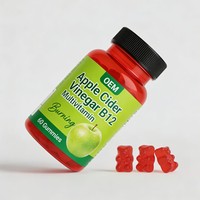 Bonbons gélifiés au vinaigre de cidre de pomme OEM, vitamines végétaliennes, soutien immunitaire, antioxydant, nouveau-nés, adolescents, adultes, perte de poids, contrôle de l'appétit