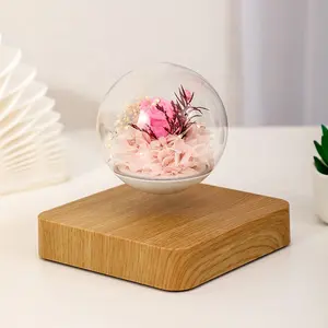 Personalized Gifts Natural Infinity Preserved Roses Flowers Magnetic Levitating Unique New Preserved Flowers Plant