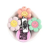 En stock stylo de dentition personnalisé en vrac, perles libres en silicone, animal 3d, nourriture sans Bpa, perles de charme en gros, perles focales 3d