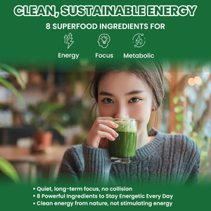 Matcha <span class=keywords><strong>Moringa</strong></span> en Polvo <span class=keywords><strong>de</strong></span> Grado Ceremonial con Inulina, Antioxidante y Refuerzo Inmunológico, Marca OEM Energy Focus - Product Image 4