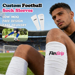 ปลอกขาฟุตบอล FlexGrip แบบกำหนดเองพร้อมดีไซน์รัดรูป ปลอกขาแบบรัดกระชับ ระบายอากาศได้ดี สำหรับทีมฟุตบอลและสโมสร - Product Image 1