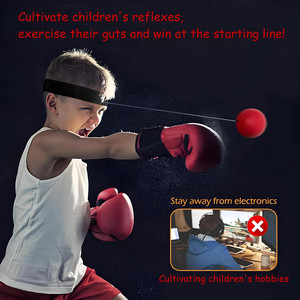 Set <span class=keywords><strong>di</strong></span> palle Reflex da boxe 4 Set <span class=keywords><strong>di</strong></span> palline Reflex per Reflex per Reflex, tempismo, precisione, messa a fuoco e allenamento oculare della mano - Product Image 4