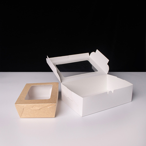 Boîte à sushi en carton kraft avec fenêtre transparente, conteneur rectangulaire jetable pour <span class=keywords><strong>livraison</strong></span> <span class=keywords><strong>de</strong></span> sushis, boîte alimentaire personnalisable avec logo OEM en gros - Product Image 5