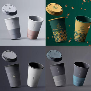 Feuille d'or personnalisée jetable papel café tasse à café isolation simple <span class=keywords><strong>triple</strong></span> double paroi biodégradable gobelets en papier recyclé - Product Image 5