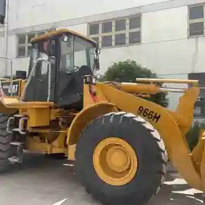 中古ホイールローダーCAT966H 23トンオリジナル塗装車両