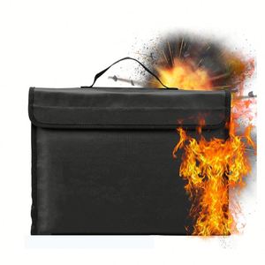 CUSTOM New Arrival Water-Resistant and Fireproof Filing Product Fiberglass Document Bag Secure for Documents - Product Image 1