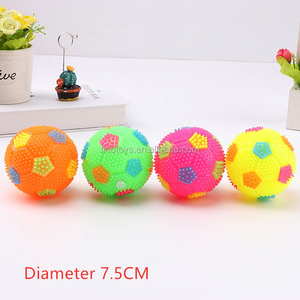 Đồ Chơi Phát Sáng Bóp Kêu Thét Nảy Phát Sáng Bóng Cao Su Mềm Spiky LED Nhấp Nháy Bóng Đá - Product Image 5