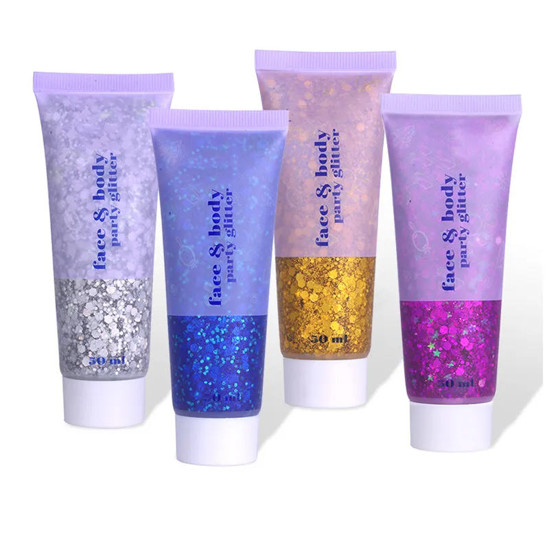 Hot Sale 6 Colors Mermaid Scale Glitter Gel Colorful Polarized Stage Makeup Party Glitter