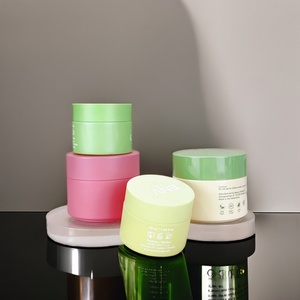 Pot cosmétique de luxe 50g vert mat rose jaune, emballage vide pour soins de la peau, pot en verre dépoli pour crème visage avec couvercle à vis - Product Image 5