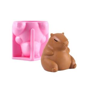 Capybara-shaped <b>baking</b> mold, crafting mold for soap and resin, food-grade <b>silicone</b> texture - Product Image 1