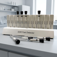Support de détection rapide ESR blanc résistant aux produits chimiques à 10 trous pour tubes ESR de 1,28 ml et 1,6 ml
