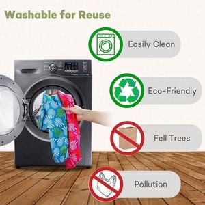 Sac de courses pliable réutilisable pour la publicité portable, en polyester 190T, sac fourre-tout pliable pour supermarché - Product Image 5