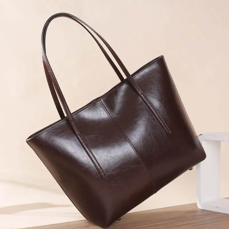 Bolso grande de cuero con aislamiento para mujer, bolsa Hobo con asa superior, 2022