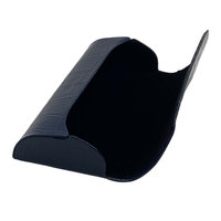 Luxe personnalisé pas cher en gros nouvel étui à lunettes Logo personnalisé étui de rangement en cuir
