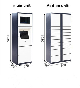 Casier de livraison de colis intelligent électronique extérieur en métal moderne pour les écoles et les gymnases - Product Image 2