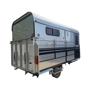 Remorque à chevaux de luxe haut de gamme sur mesure avec armoires intégrées, espace de vie, acier Q235B, 4-6 places, capacité de charge 2000 kg, conduite à gauche - Product Image 2