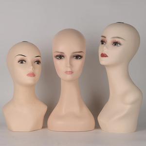 Peluca femenina realista de Pvc para maquillaje, pelo con busto y logotipo personalizado, estilo africano y americano, venta al por mayor - Product Image 3