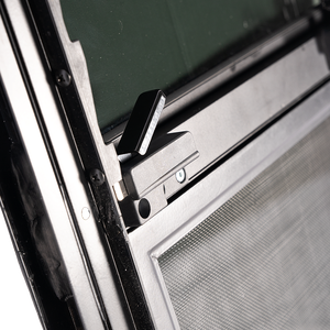 Ventanas de aluminio para caravanas, ventanas correderas verticales para <span class=keywords><strong>autocaravanas</strong></span>, ventanas negras para vehículos recreativos - Product Image 2