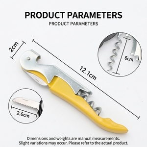 Sacacorchos Portátil Multifuncional Personalizado para Camareros - Incluye Cortador <span class=keywords><strong>de</strong></span> Papel <span class=keywords><strong>de</strong></span> Aluminio y Abridor <span class=keywords><strong>de</strong></span> Botellas para Vino y Cerveza - Product Image 6