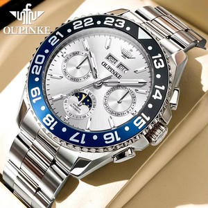 Drop Shipping OUPINKE Men Watch Luxury Business Sport Watch Multifunction Automatic <b>Mechanical</b> Men <b>Clock</b> Waterproof Reloj - Product Image 2