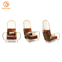 Fauteuil de luxe en velours, chaise de loisirs, de grande réception, pour visite, bureau,