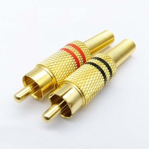 Cantell หัว RCA ชุบทอง, ปลั๊กเชื่อมต่อสัญญาณเสียงลำโพงแบบไอดีโอ - Product Image 2