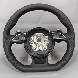 Volant en cuir personnalisé pour Audi <span class=keywords><strong>RS</strong></span> RS3 RS5 RS6 B8 B9 8P A1 A3 A4 A5 A6 A7 C6 C7 S3 S4 - Product Image 2